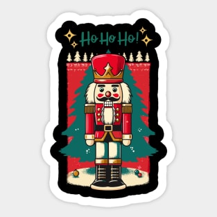 funny christmas nutcracker Sticker